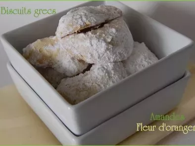Kourabiethes ou biscuits grecs aux amandes et à la fleur d'oranger, sans gluten - photo 3