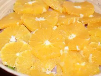 La célèbre salade familiale Saumon-Orange-Avocat