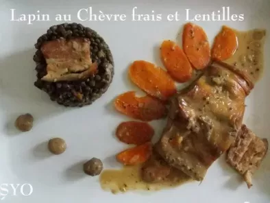 Lapin au Chèvre Frais et Lentilles du Berry, du Petit Bistro