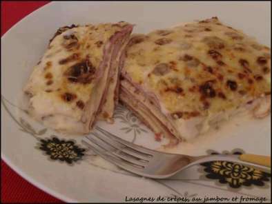 Lasagnes de crèpes, au jambon et fromage - photo 2