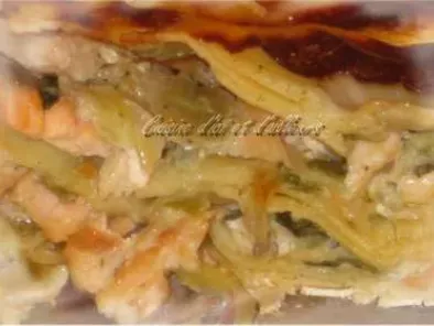Lasagnes de saumon aux poireaux et à l'aneth - photo 2