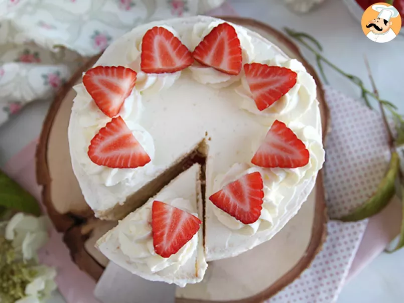 Layer cake aux fraises et crème mascarpone - photo 3