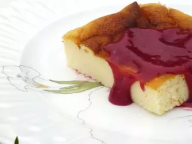 Le Cotton soft Japanese cheesecake... et curd aux framboises...délice léger