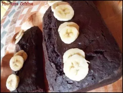 Le gâteau au chocolat à la courgette et banane - photo 2