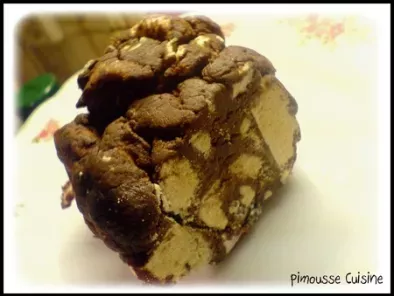 Le saucisson au chocolat guimauve et meringue sans beurre - photo 3