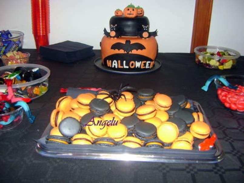 Macarons d'Halloween : orange et noir - photo 3