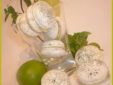 Macarons mojito à la meringue Italienne