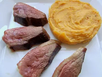 Magret de canard & embeurrée sechuanaise à la patate douce
