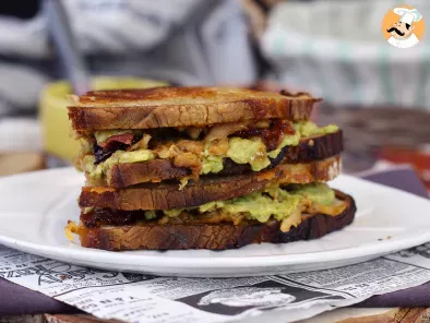 Maxi sandwich façon grilled cheese à l'américaine: poulet, avocat, bacon - photo 6