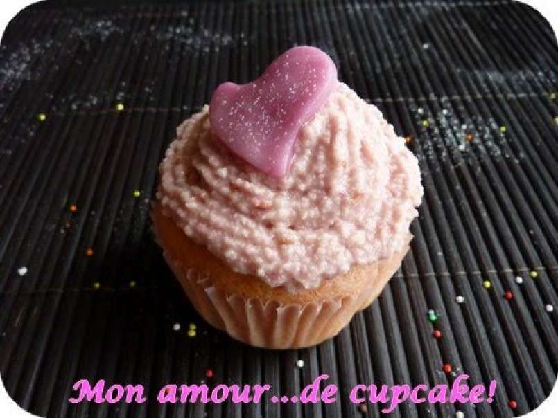 Mes Valentine's cupcakes ou mes cupcakes biscuits roses et framboises