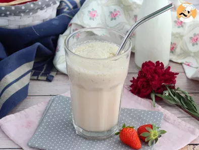 Milkshake à la fraise et à la vanille
