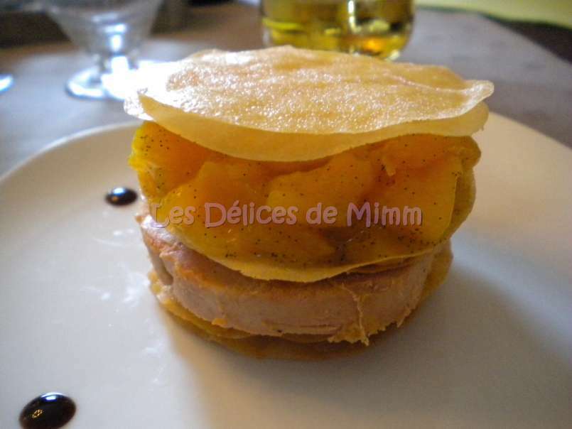 Mille-feuilles de foie gras à la mangue - photo 2