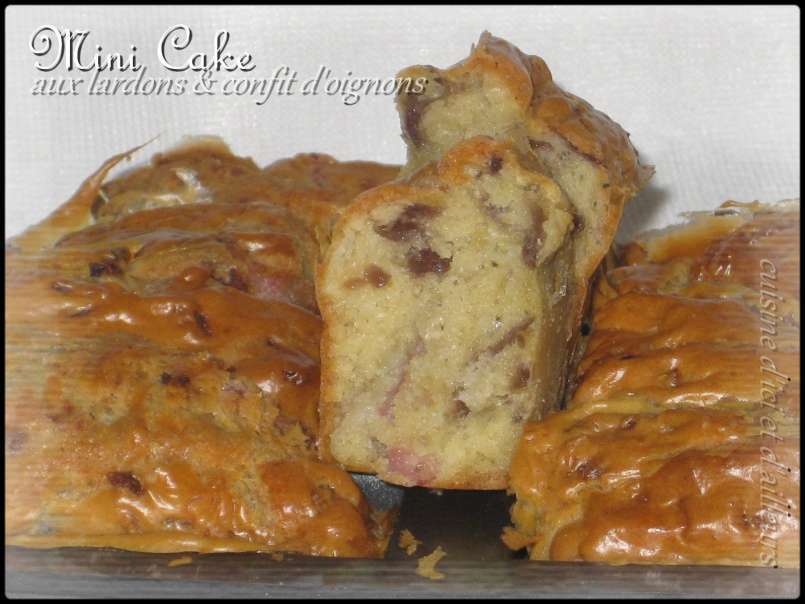 Mini cake aux lardons et confit d'oignon - photo 2