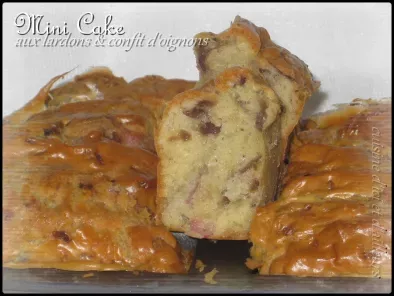 Mini cake aux lardons et confit d'oignon - photo 2