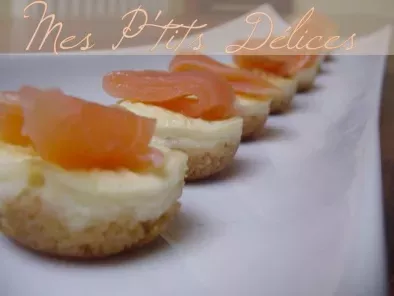 Mini-cheesecakes au saumon fumé