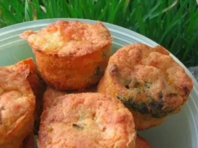 Mini muffins oseille-carottes-fromage