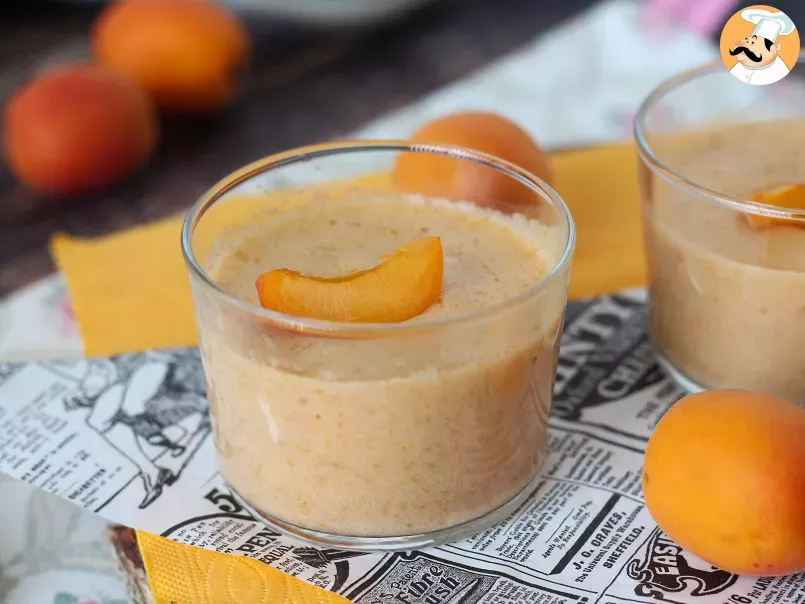 Mousse à l'abricot super facile à faire, sans cuisson et avec peu d'ingrédients!