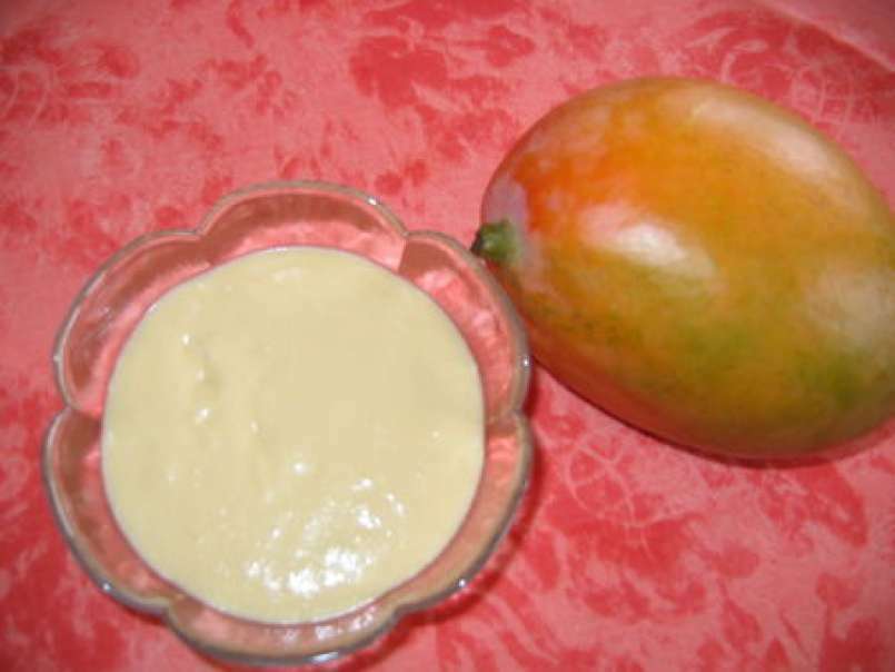 Mousse mangue et lait de coco