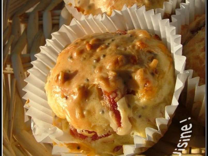 Muffin fromager crousti-moelleux: emmental, bacon & graines de moutarde - photo 2