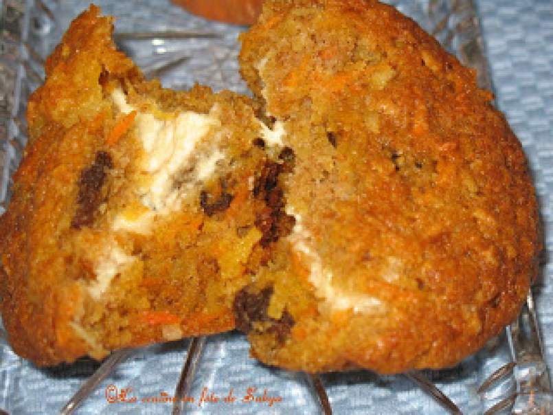 Muffins au Gruau, Carottes avec Fromage Mascarpone dans le centre, un Délice! - photo 3