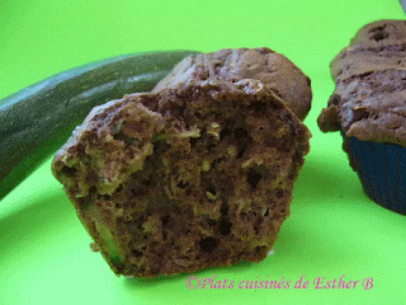 Muffins aux courgettes et au chocolat - photo 2