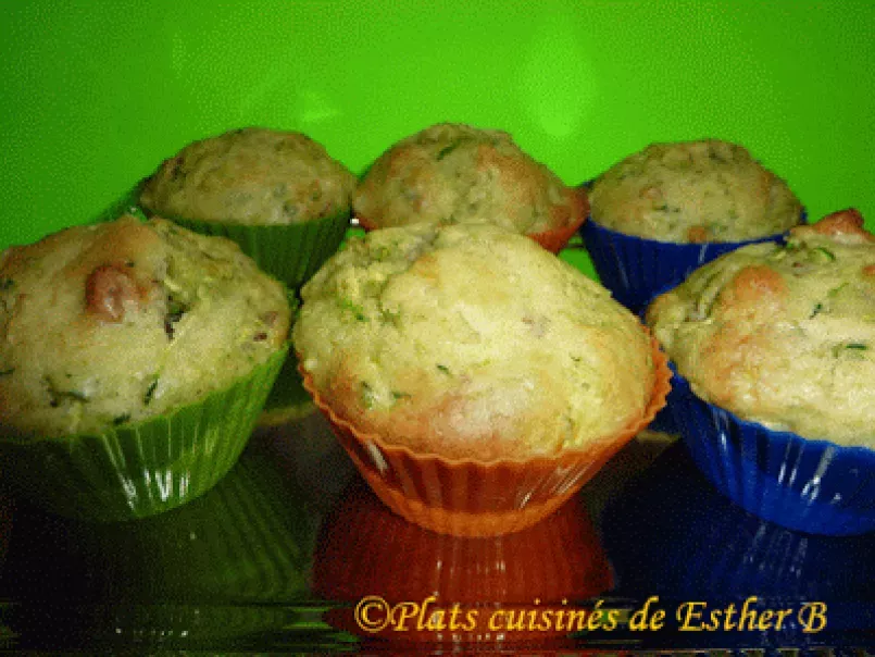 Muffins aux zucchinis (courgettes) et ananas