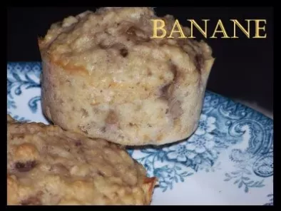 Muffins banane et flocons d'avoine