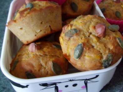 Muffins butternut, farine de châtaigne, noisettes et sirop d'agave - photo 2