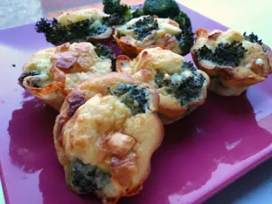 Muffins chèvre-brocolis