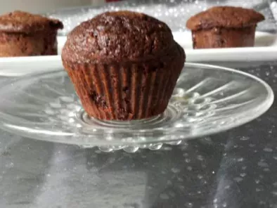 Muffins chocolat, coeur fondant chocolat blanc - photo 5