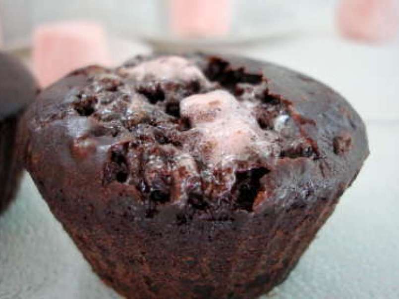 muffins chocolatés aux chamallows - photo 2