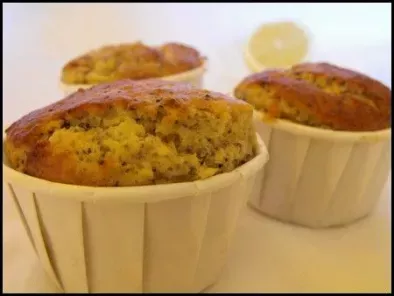 Muffins citron pavot & poire