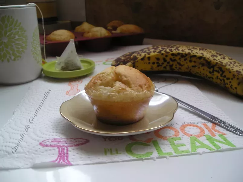 Muffins coeur à la banane allégés