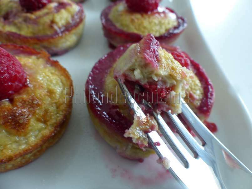 Muffins express à la banane et aux framboises (100 % healthy ) - photo 2
