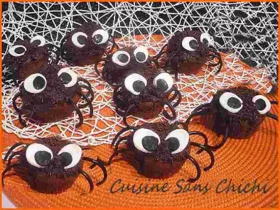 Muffins, invasion d'horribles araignées. Spéciale Halloween.