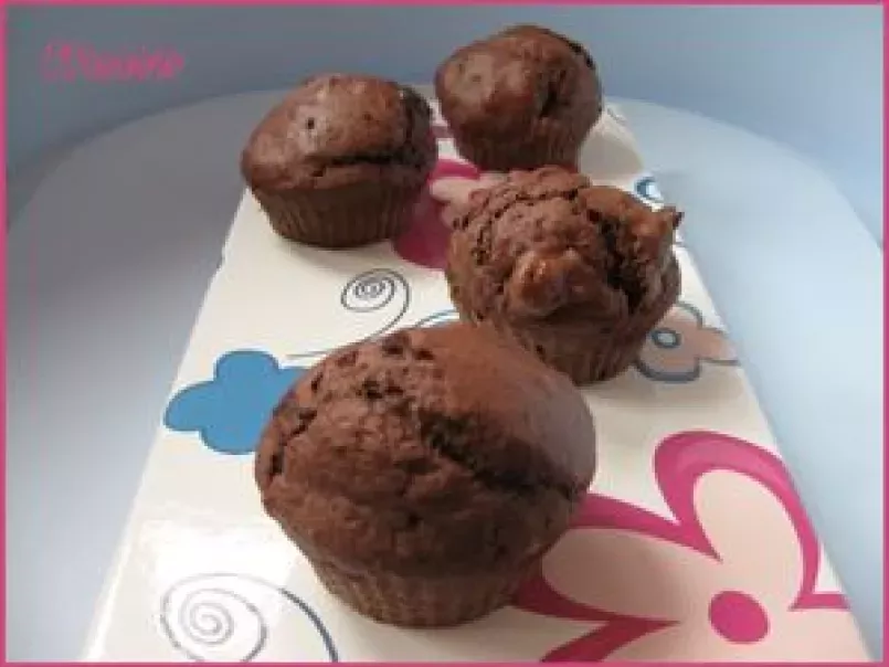 Muffins moelleux chocolat - noisette - photo 2