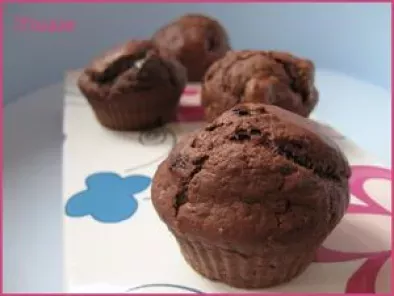 Muffins moelleux chocolat - noisette