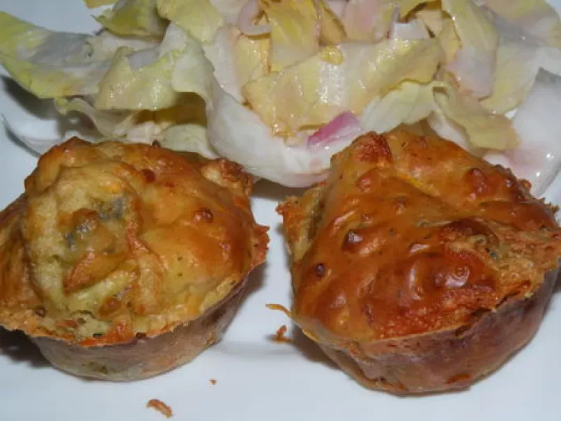 Muffins poulet - bleu d'Auvergne - carotte - photo 3