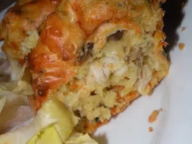 Muffins poulet - bleu d'Auvergne - carotte
