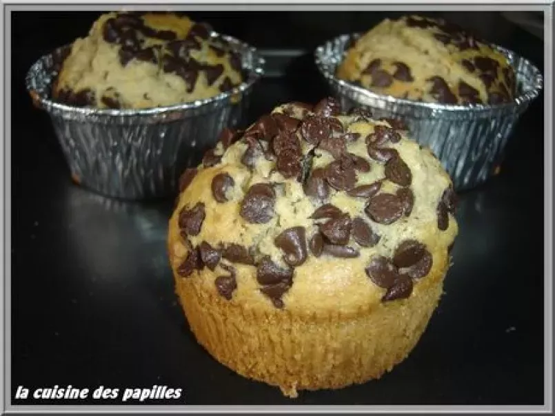 Muffins vanillés au son d'avoine et pépites de chocolat