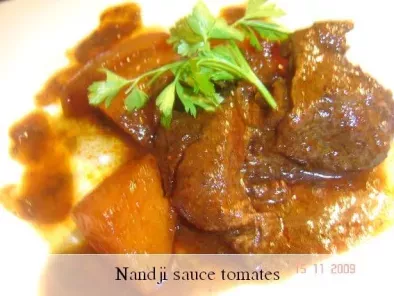 Nandji sauce tomates (recette ivoirienne)