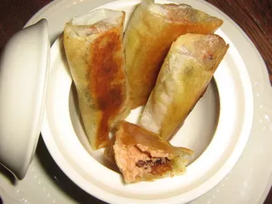Nems de foie gras au pain d'épices