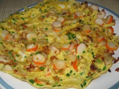 Omelette au surimi