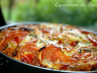 Omelette aux tomates du jardin, chorizo, pommes de terre et féta - photo 2