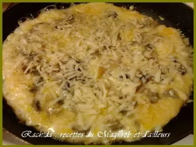 Omelettes au champignons et fromage