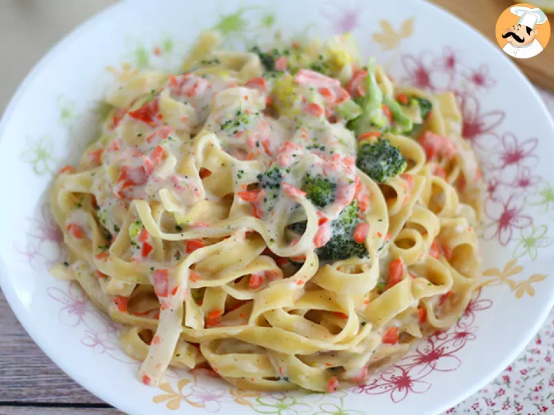 One pot pasta - Tagliatelles au saumon et brocolis - photo 2