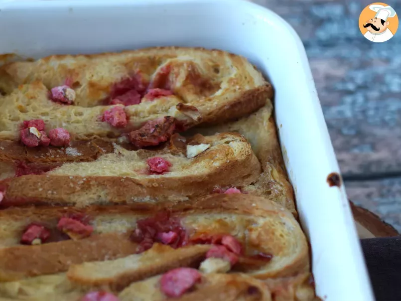 Pain perdu au four, topping pralines roses, recette ultra gourmande - photo 3