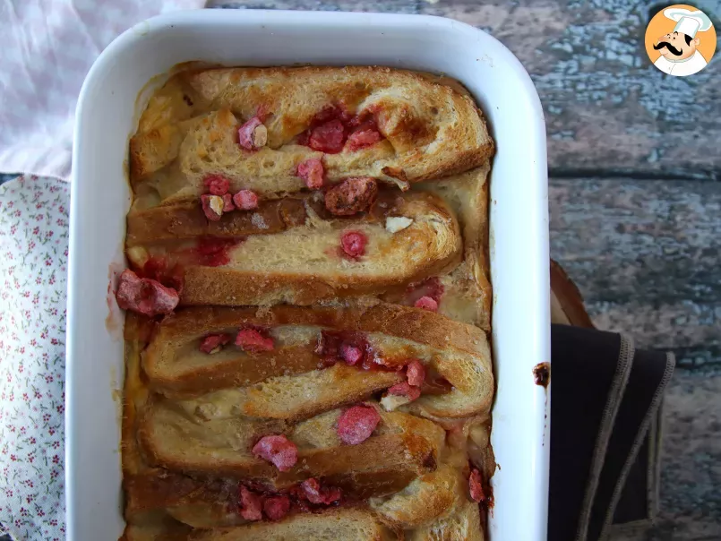 Pain perdu au four, topping pralines roses, recette ultra gourmande - photo 4