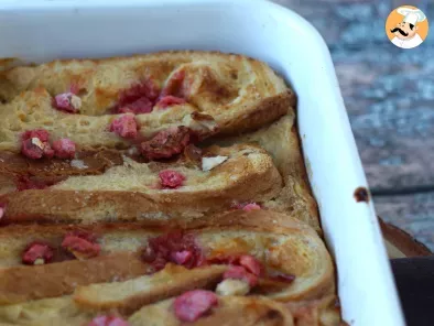 Pain perdu au four, topping pralines roses, recette ultra gourmande - photo 3