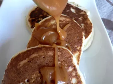 Pancakes caramel au beurre salé ( 1 seul oeuf )